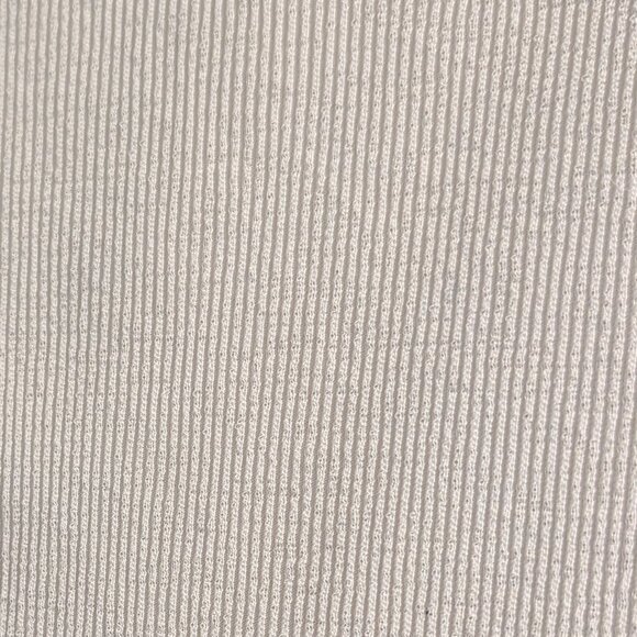 White Zara Short Sleeve Ribbed Tee/Blouse - Picture 4 of 5